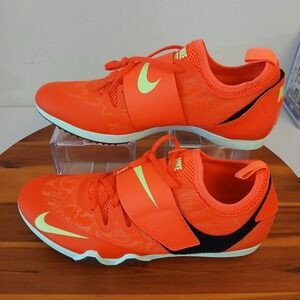 Nike Air Zoom Pole Vault Elite Track Shoes‎ Mens 9.5 Orange Training FZ9649-600